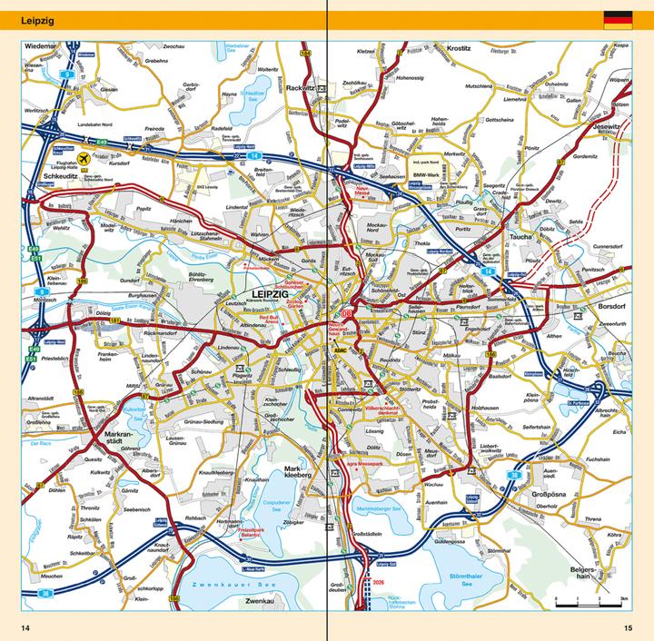 Actual product image Country map Germany North 1:500.000