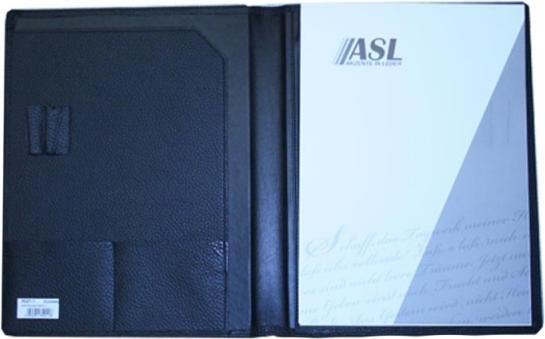 Actual product image ASL Block folder leather A4 Africa black (A4, 1 x)