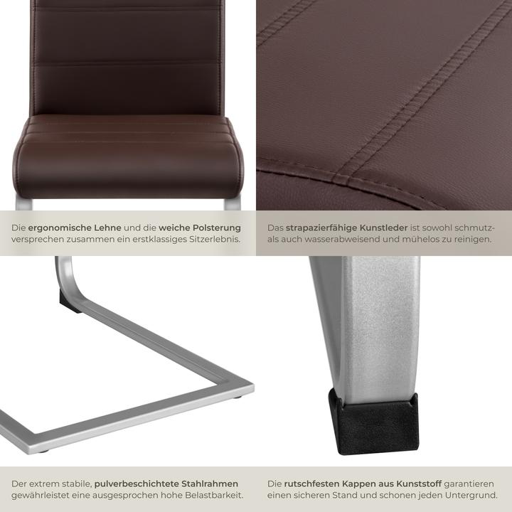 Image du produit tectake 4x Schwingstuhl