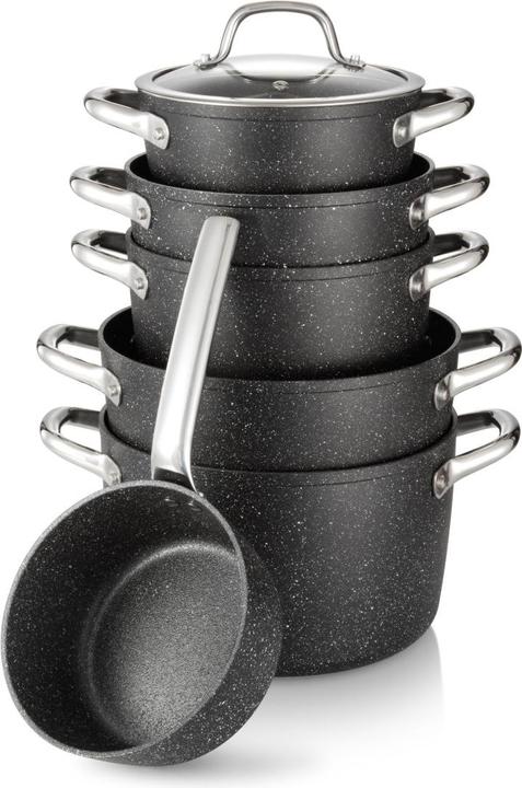 Produktbild Tescoma President Stone Topfset 8-Teilig (Pfannenset + Topfset, Aluminiumguss)