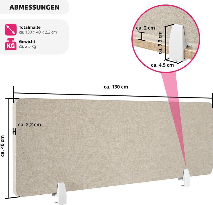 Actual product image tectake Noisy (130 x 40 cm)