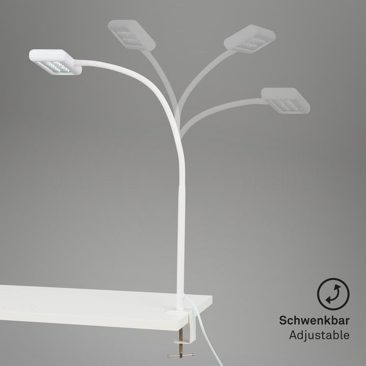 Image du produit Briloner Lampe LED à pince lumière du jour, blanc, LED/7,5W (800 lm)
