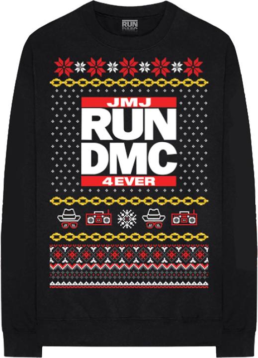 Run DMC Holiday Sweatshirt weihnachtliches Design