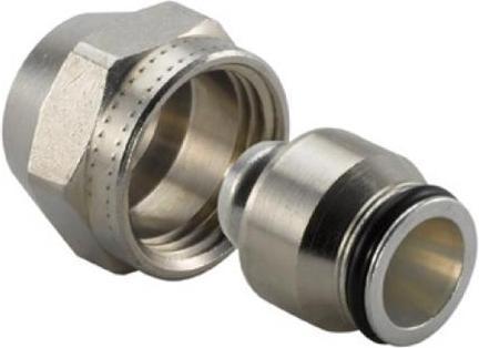 Actual product image Uponor MLC valve coupling 16-3/4 - brass Eurocone