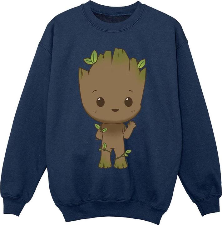 Actual product image Girls I Am Groot Chibi Wave Pose Sweatshirt (116)