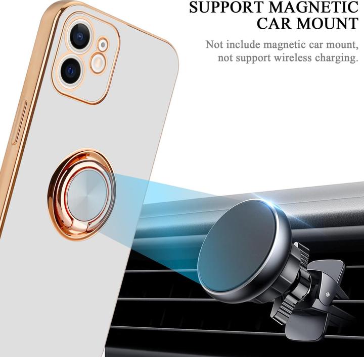 Image du produit Cadorabo Étui pour Apple iPhone 12 en TPU avec protection pour appareil photo et anneau LM089 Style (Apple iPhone 12)