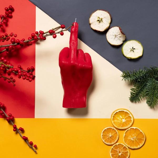 Actual product image Candle Hand F*ck you (1 pcs.)