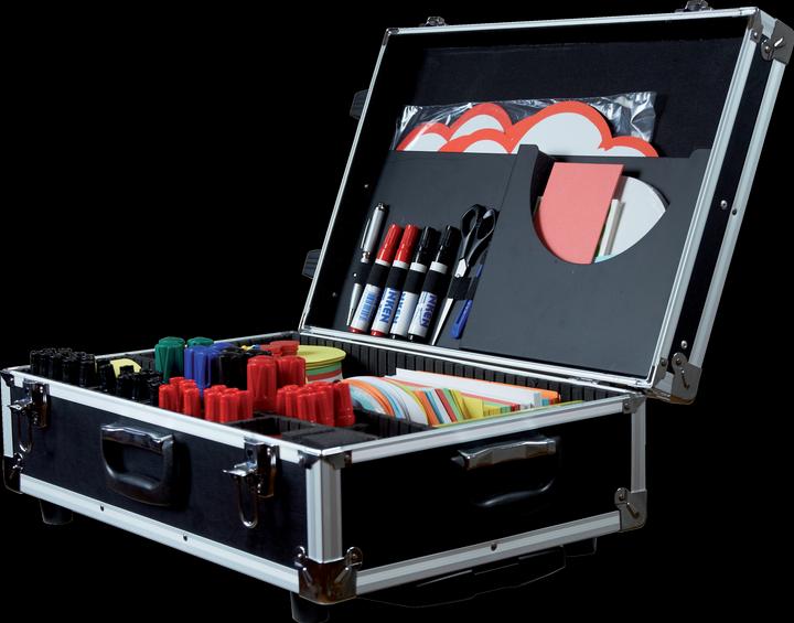 Produktbild Franken Moderationskoffer TRAINER/ 36x54x18 cm schwarz/silber