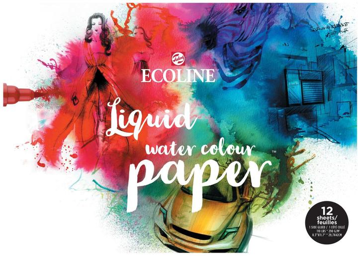 Talens Blocco acquerello Ecoline A3 (A3, Nessuna, Copertina rigida)