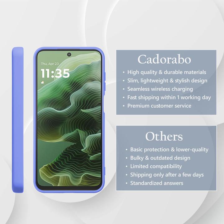 Actual product image Cadorabo Case for Motorola Moto G35 TPU Liquid Silicone Cover (Motorola Moto G35)