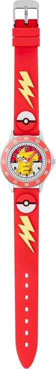 Produktbild Disney Peers Hardy Pokemon Kids Time Teacher Red 3D Silicone Strap Learn to Tell The Time Watch POK9074 (Analoguhr)