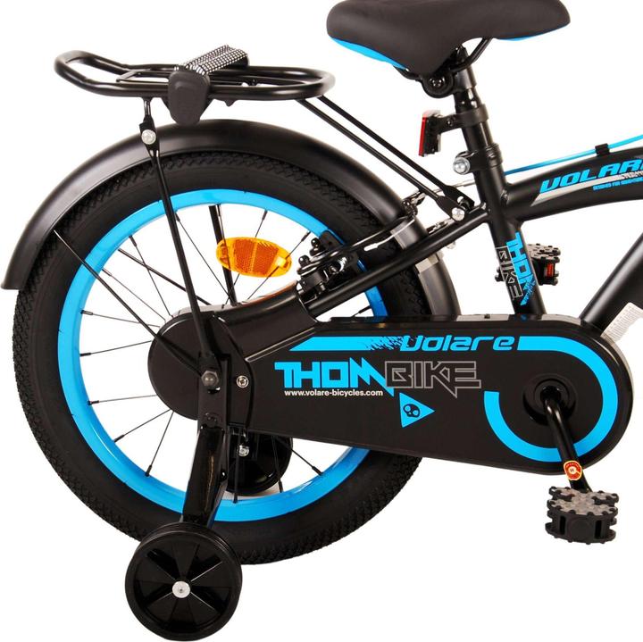 Immagine prodotto Volare Thombike Kinderfiets - Jongens - 16 pollici - Zwart Blauw - Twee Handremmen (16")