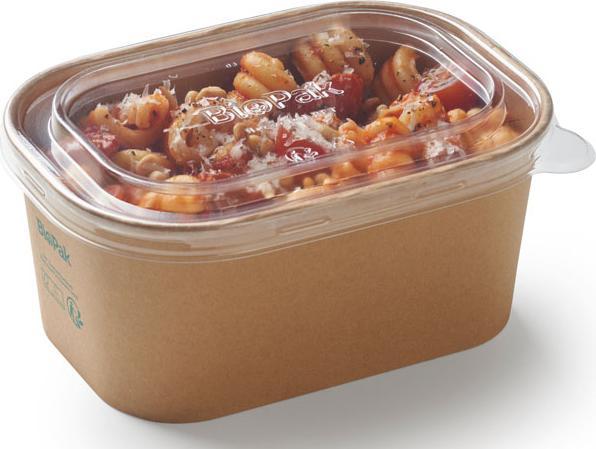 Produktbild Biopak Salat-Schale Brick Box Medium 1000 ml, Braun, 50 Stück (50 x)