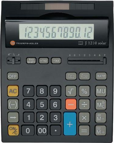 Produktbild Triumph-Adler Tischrechner J 1210 (Batterien)