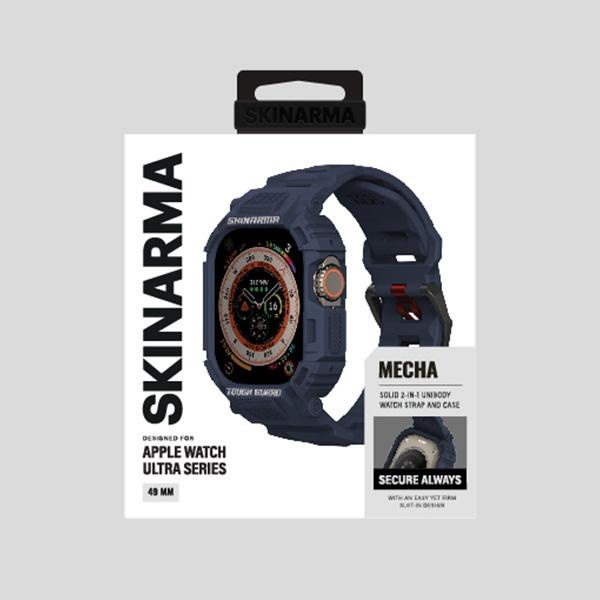 Actual product image Skinarma Band+Case Mecha 2in1 Apple Watch 49mm navy
