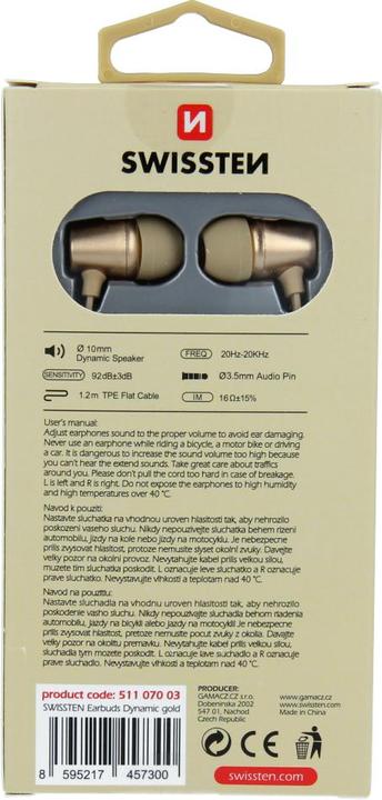 Produktbild Swissten Earbuds DYNAMIC YS500 (Kabelgebunden)