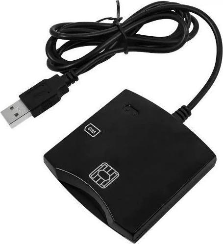 iLike CP ID1 2in1 USB 2.0 ID Card reader with SIM Card slot 80cm Cable (6.5x6cm)