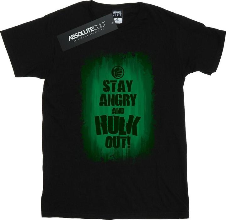 Actual product image Mens Hulk Stay Angry T-Shirt (L)
