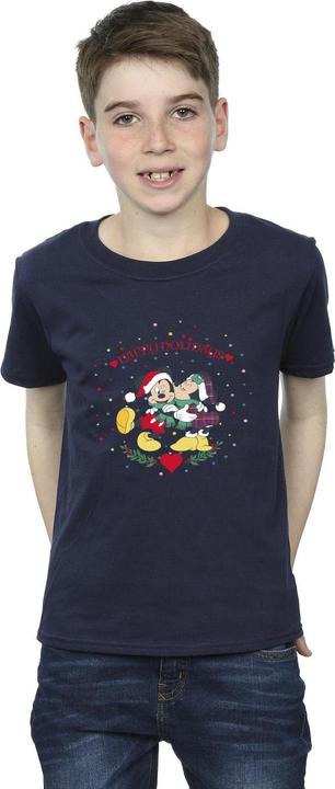 Actual product image Disney Boys Mickey Mouse Mickey Minnie Christmas T-Shirt (116)