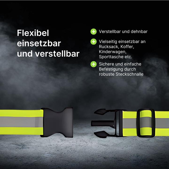 Immagine prodotto Hermex Reflektorgurt Rucksack-Reflektorband Reflektierendes Veloband (Custodia)