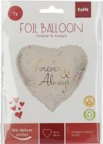Immagine prodotto Folat Palloncino in foil a forma di cuore per sempre - 45 c