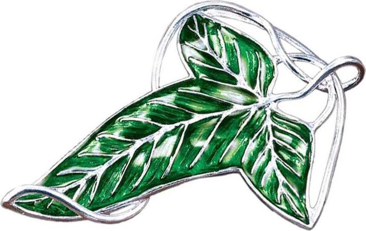 Image du produit Noble Collection Broche Feuille du Seigneur des Anneaux (argentée)