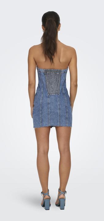Image du produit Only Robe courte en jean moulante sans bretelles (L)