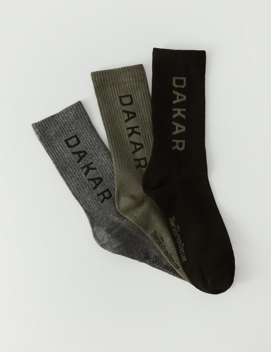 Image du produit Dakar Chaussettes Dkr 24 Athlan 3pack Khaki-Black (39 - 42)