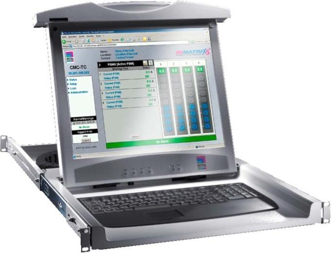 Immagine prodotto Rittal Unità monitor/tastiera con display TFT da 17 pollici e touchpad VGA/DVI, layout tedesco
