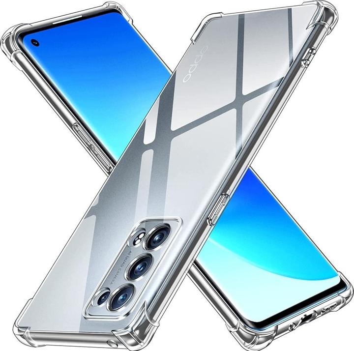 Immagine prodotto Screenguard Oppo Reno6 Pro 5G Custodia Crystal Soft Airbag Bumper (Oppo Reno 6 Pro 5G)