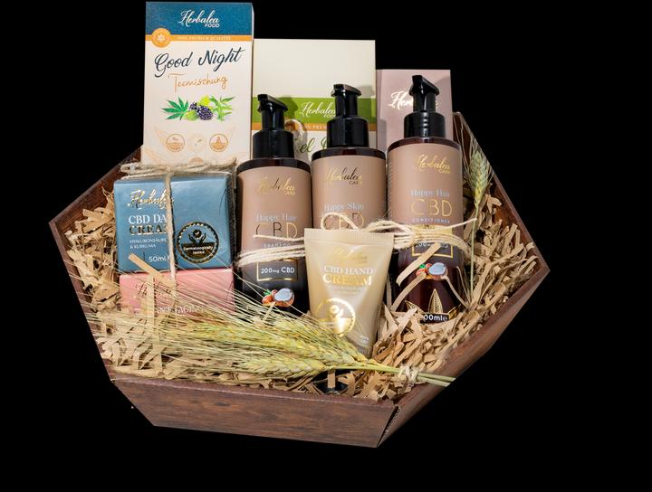 Herbalea Corbeille cadeau bien-être au chanvre