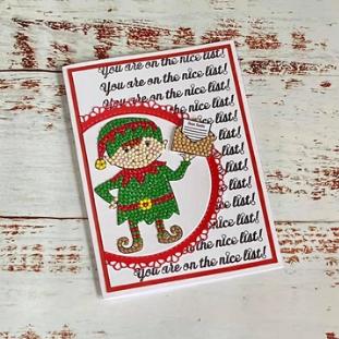 Produktbild Craft Buddy Crystal Art A6 Stamp "Santa's Little Helper"