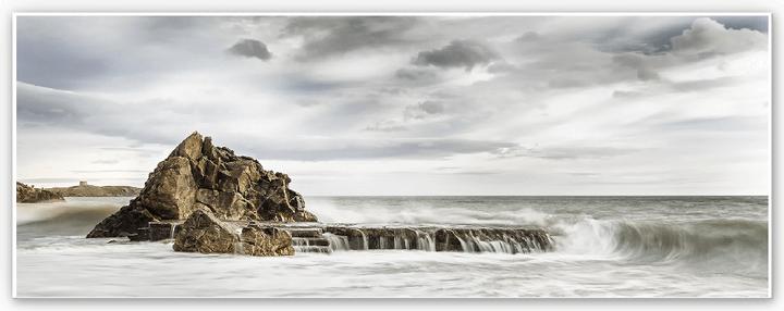 Actual product image Trenddeko Rock in the surf - Panorama (80 x 30 cm)