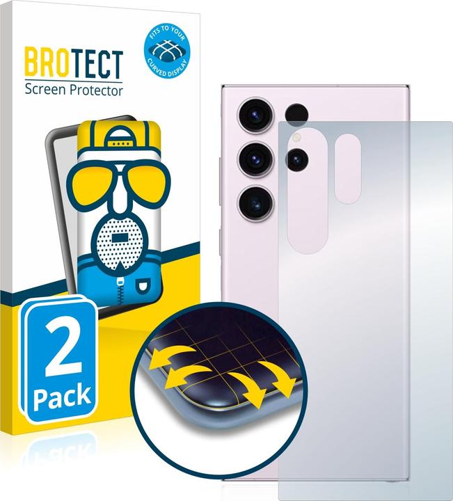 Produktbild BROTECT Full-Cover Displayschutz Matt (2 Stück, Samsung Galaxy S23 Ultra)
