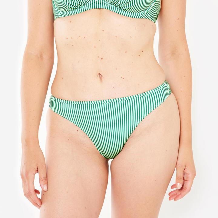 Actual product image Olaian Bikini-Hose Damen gestreift Nina grün/weiss (40, 42)