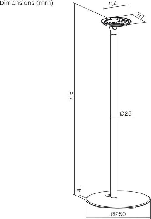 Produktbild myWall HS42WL (1 Paar, Ständer, Nicht beweglich)