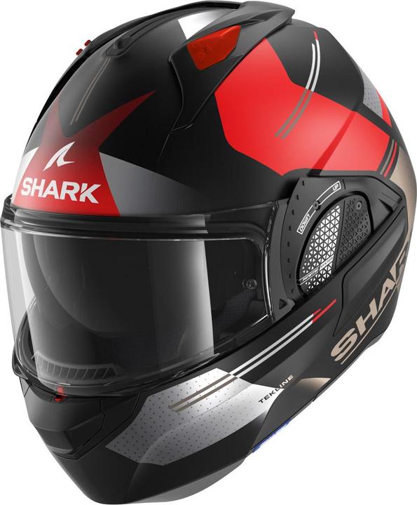 Produktbild Shark EVO GT TEKLINE MATT Klapphelm matt schwarz-rot XS (XS)