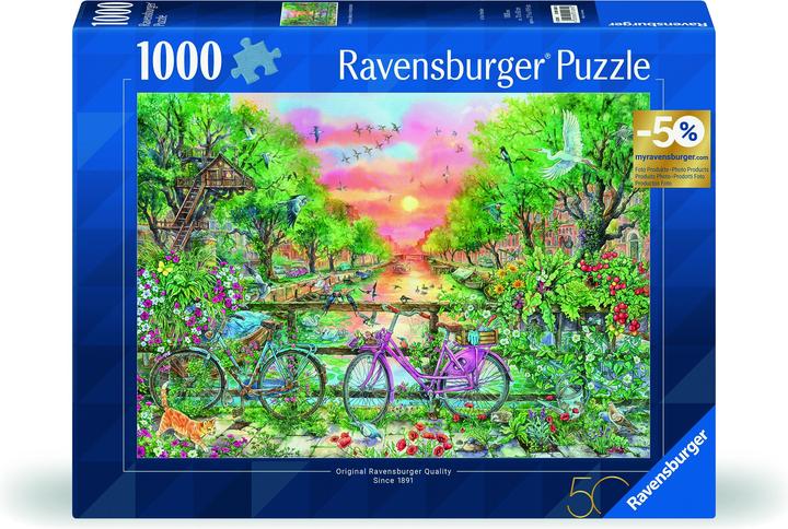 Immagine prodotto Ravensburger Puzzle 12001089- Biciclette da sogno ad Amsterdam - Puzzle da 1000 pezzi per adulti (1000 pezzi)