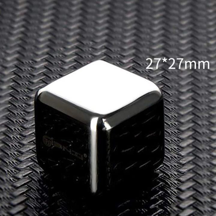 Actual product image PhoneLook Élégant et luxueux ensemble de glaçons polis et chromés Whisky / Cocktails (4 pièces) (Whisky stones)