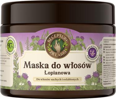 Eurus Receptury Zielarki Natural Hair Mask Burdock Strengthening And Regenerating