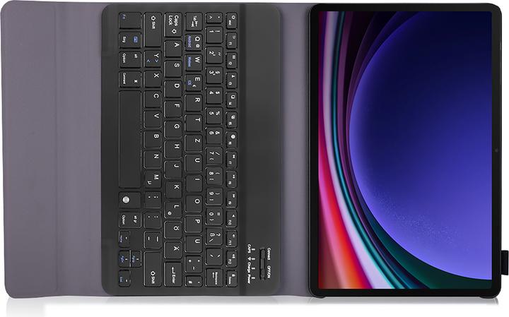 Produktbild Cazy Hoes met Toetsenbord QWERTZ - geschikt voor Samsung Galaxy Tab S9 - Zwart (DE, Galaxy Tab S9 FE)