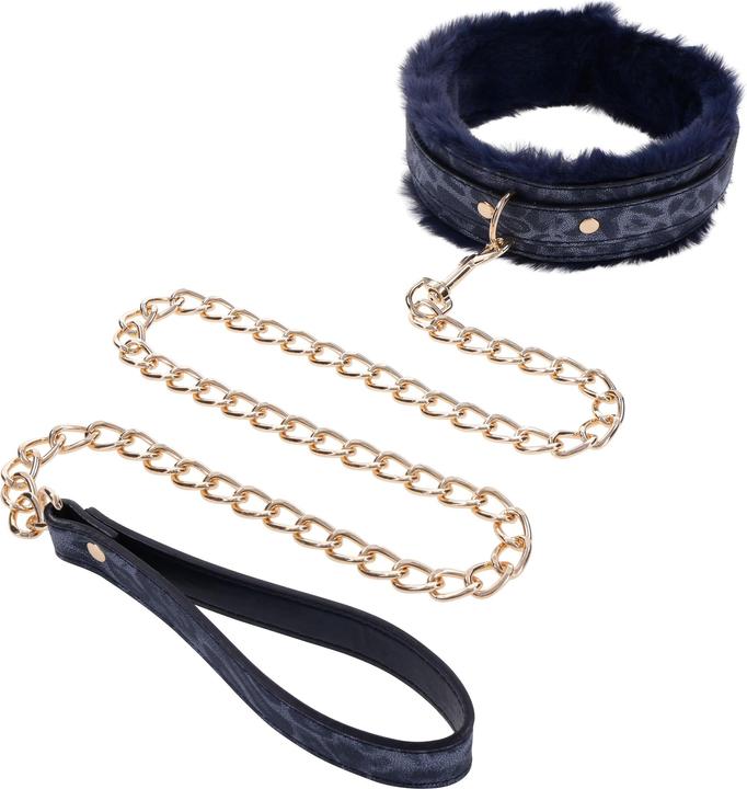 Image du produit Sportsheets Collier et Laisse en Fourrure Cougar - Noir