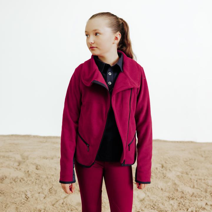 Image du produit Fouganza Kids' Horse Riding Fleece 100 - Pourpre/Cherry (122)