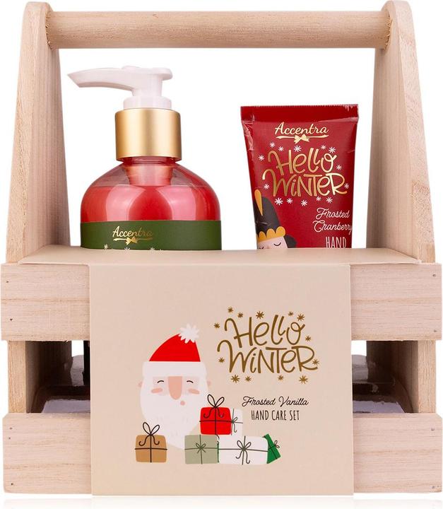 Accentra HELLO WINTER hand care set in wooden box