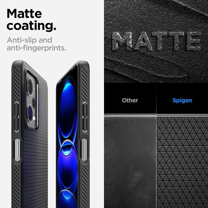 Immagine prodotto Spigen Liquid Air - Custodia per Xiaomi Redmi Note 12 Pro 5G / POCO X5 Pro 5G (Czarny) (Xiaomi Poco X5 Pro, Xiaomi Redmi Note 12 Pro 5G)
