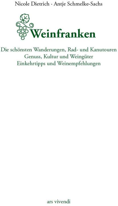 Actual product image Weinfranken (German, Nicole Dietrich, 2020)