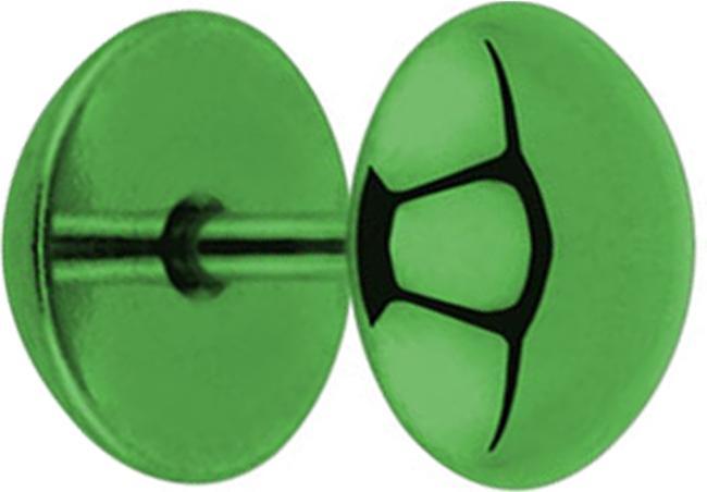 Immagine prodotto Star Piercing Fake Plug Halbkugel grün (Acciaio chirurgico 316L, senza ottone)