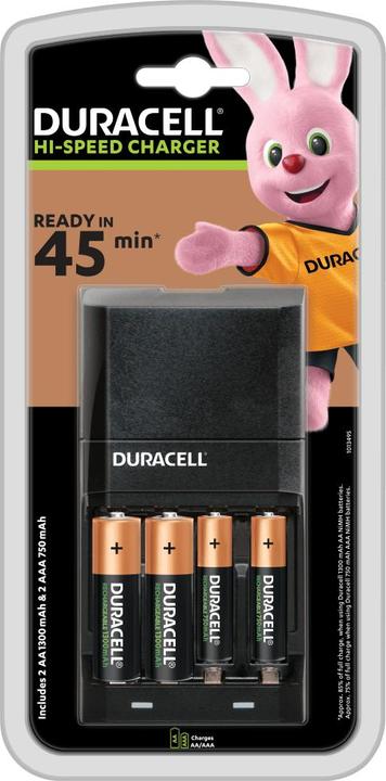 Produktbild Duracell Batterieladegerät Cef27 2aa+2aaa (1 Stk., AAA, AA, Ladegerät inkl. Akku)