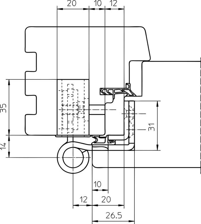 Produktbild Simonswerk Türband BAKA Protect 4040 3D FD MSTS Stiftsicherung,1 Satz= 3Stk. Stahl verzinkt