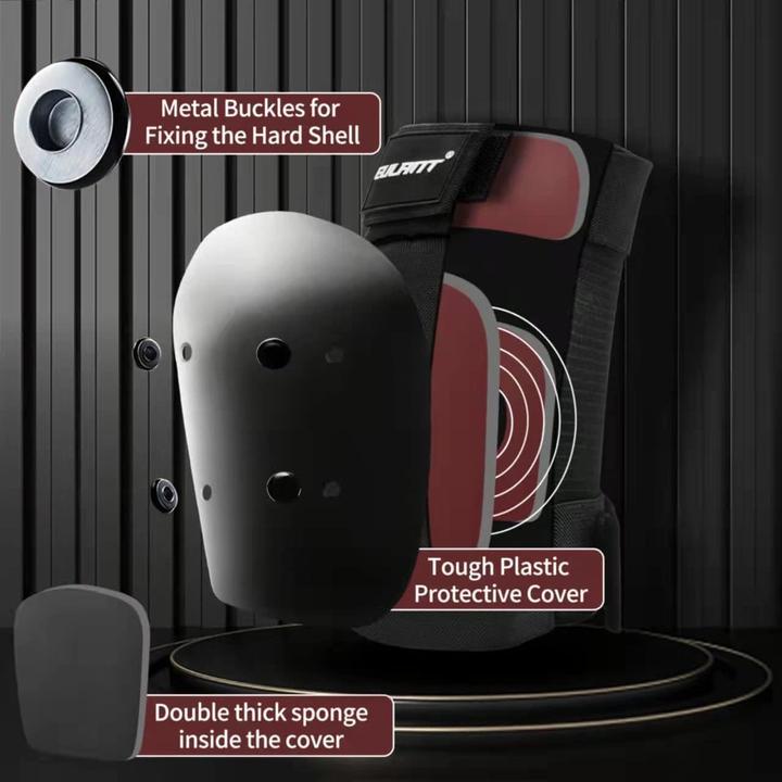 Actual product image Ontyzz Protektoren-Set für Skaten & Inliner (L, Wrist protectors, Elbow protectors, Knee pad, 6 pieces)